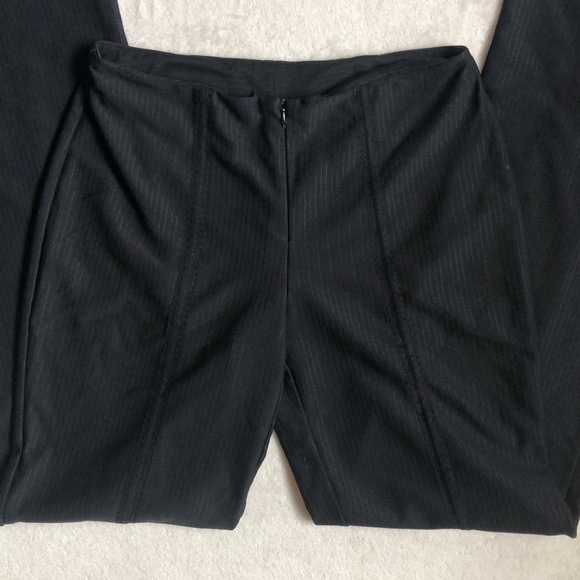 Express Black Lace Detail Business Casual Straight Leg Slacks Pants - Picture 2 of 7